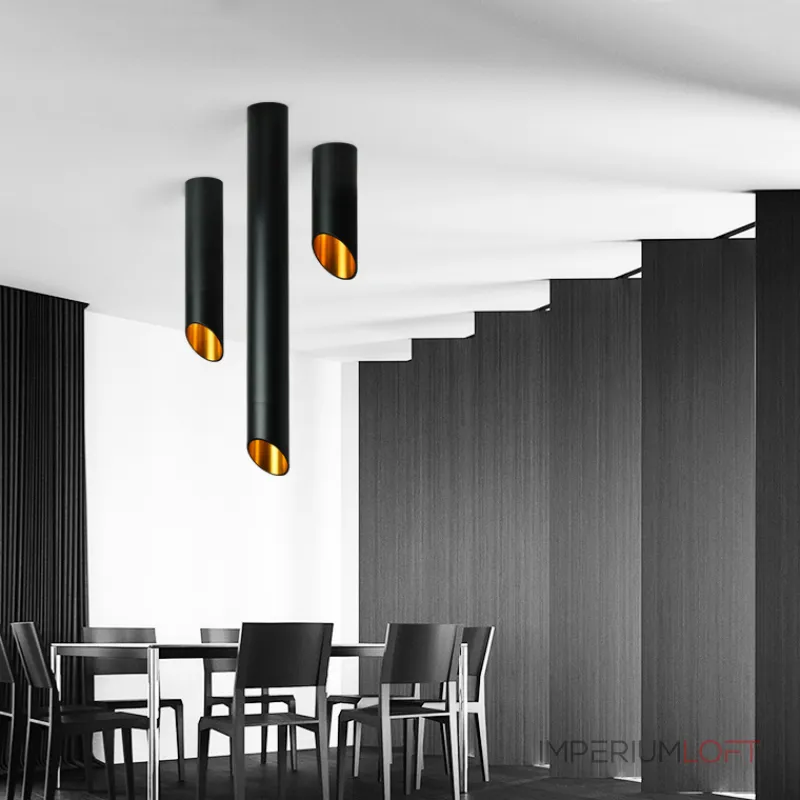 Потолочный светильник 45° lamps by Via H60 Black от ImperiumLoft