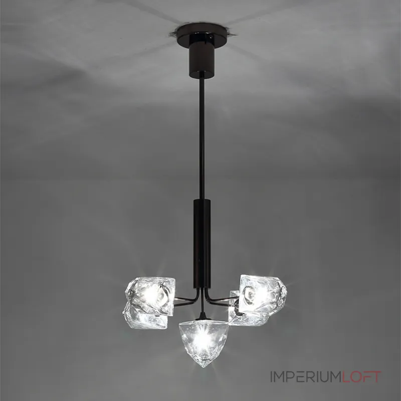 Люстра на штанге ICE 9 lamps Gold от ImperiumLoft
