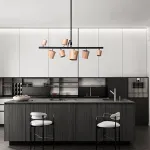 Подвесной реечный светильник CONNY L5 Light brown от ImperiumLoft