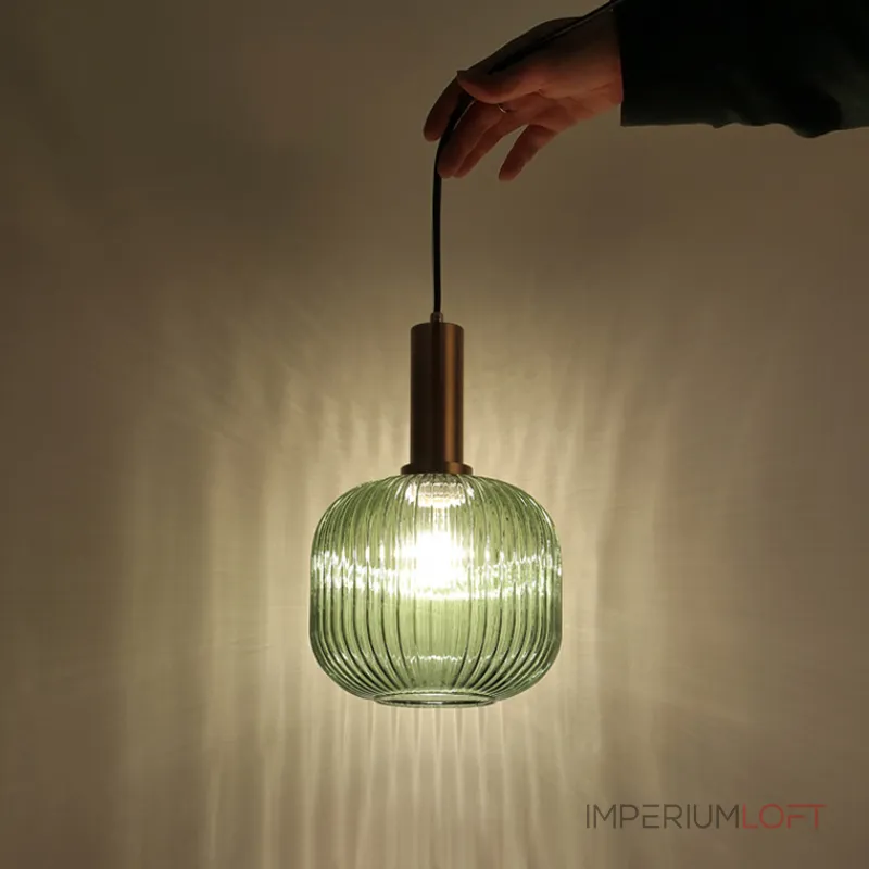 Подвесной светильник Ferm Living chinese lantern A Brass / Green от ImperiumLoft