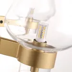 Подвесная люстра MONTALEMBERT by Studios 6 lamps Gold/Transparent