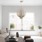 Подвесная люстра MESHMATICA D60 Gold от ImperiumLoft