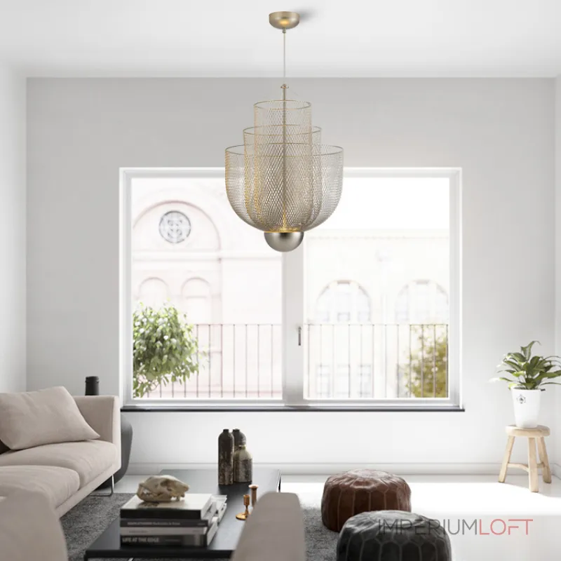 Подвесная люстра MESHMATICA D60 Gold от ImperiumLoft