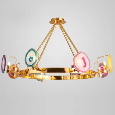 Подвесная люстра AGATE 4 Multicolored 8 Ring