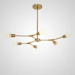 Люстра на штанге LATE D86 Gold от ImperiumLoft