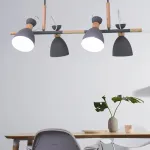 Подвесной реечный светильник TRIF WOOD LONG White от ImperiumLoft