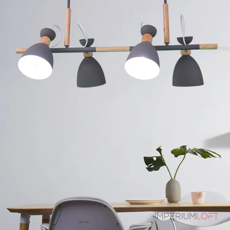 Подвесной реечный светильник TRIF WOOD LONG White от ImperiumLoft Подвесной реечный светильник TRIF WOOD LONG White от ImperiumLoft