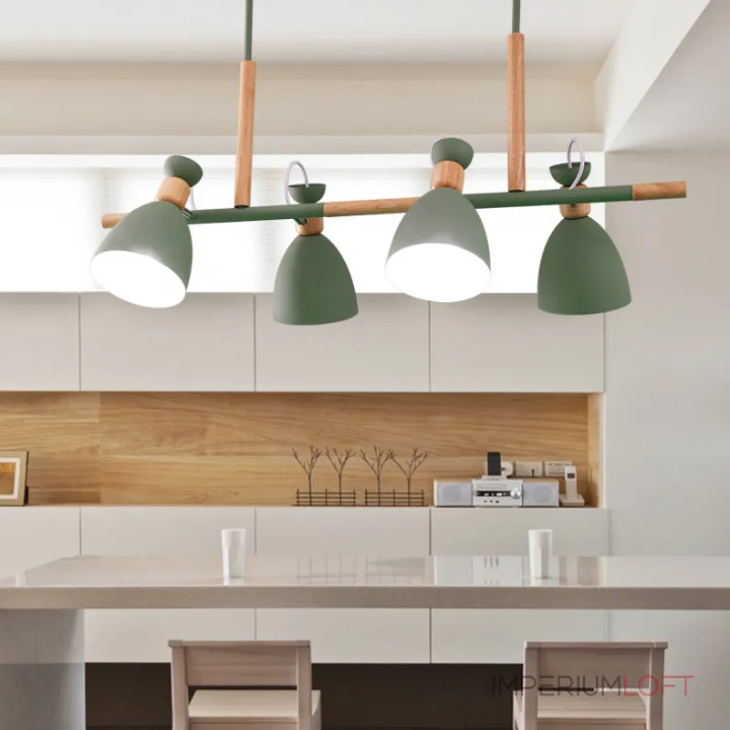 Подвесной реечный светильник TRIF WOOD LONG White от ImperiumLoft Подвесной реечный светильник TRIF WOOD LONG White от ImperiumLoft
