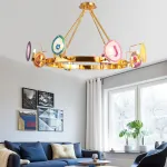 Люстра на штанге AGATE 4 Multicolored 10 от ImperiumLoft