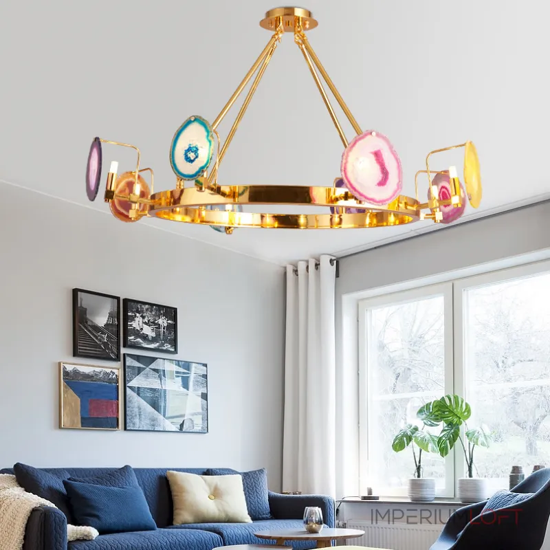 Люстра на штанге AGATE 4 Multicolored 10 от ImperiumLoft