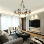 Подвесная люстра MONTALEMBERT by Studios 6 lamps Gold/Transparent