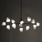 Люстра на штанге ICE 9 lamps Gold от ImperiumLoft