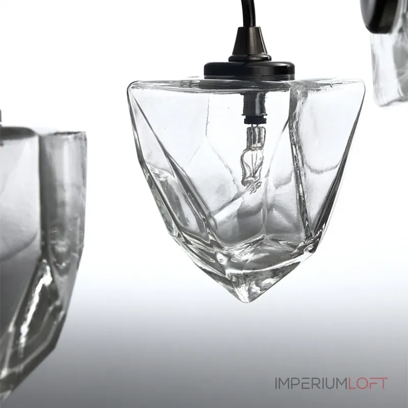 Люстра на штанге ICE 9 lamps Gold от ImperiumLoft