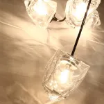 Люстра на штанге ICE 9 lamps Gold от ImperiumLoft