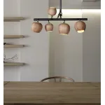 Подвесной реечный светильник CONNY L5 Light brown от ImperiumLoft