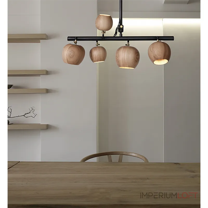 Подвесной реечный светильник CONNY L5 Light brown от ImperiumLoft