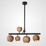 Подвесной реечный светильник CONNY L5 Light brown ball от ImperiumLoft