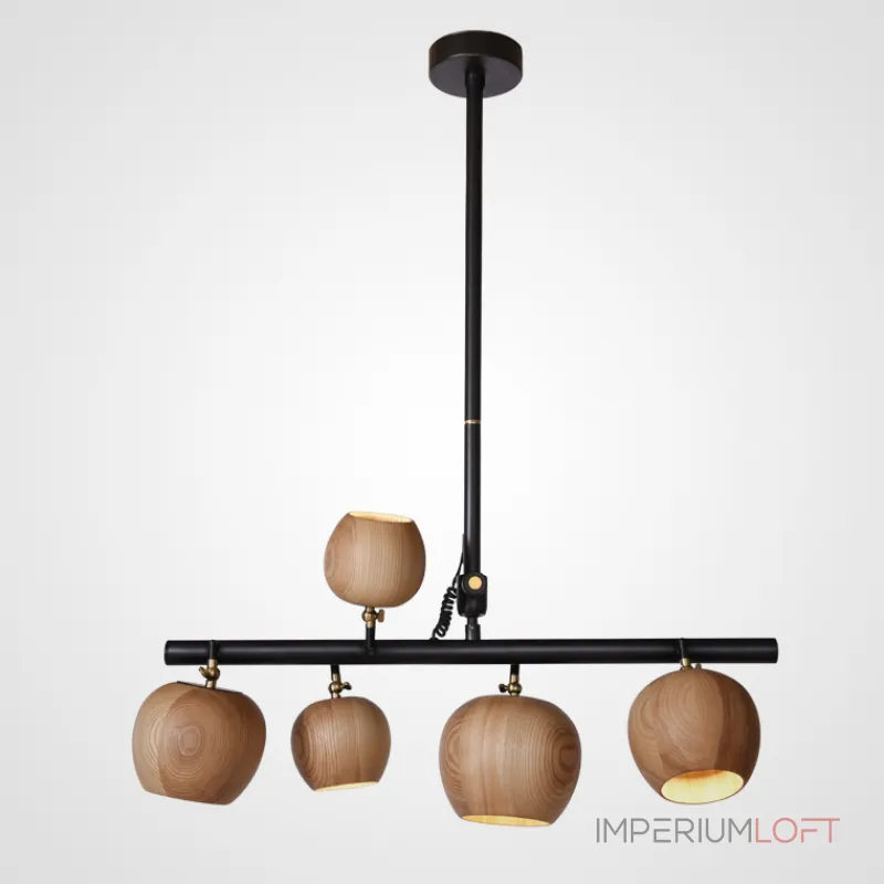 Подвесной реечный светильник CONNY L5 Light brown ball от ImperiumLoft Подвесной реечный светильник CONNY L5 Light brown ball от ImperiumLoft