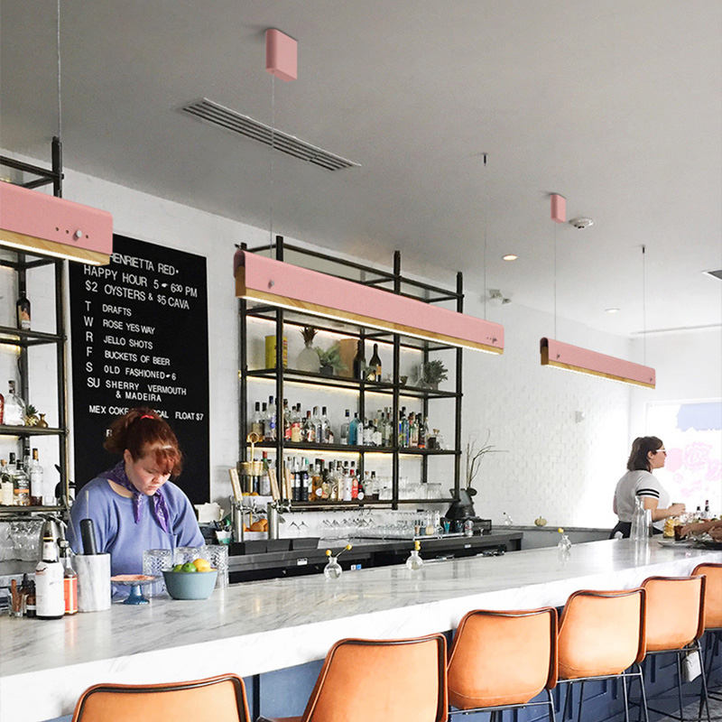 РЕЕЧНЫЙ ПОДВЕСНОЙ СВЕТИЛЬНИК BOOK 3 L90 Pink от ImperiumLoft