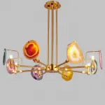 Люстра на штанге AGATE 4 Multicolored 8 от ImperiumLoft