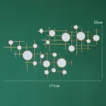 Дизайнерский настенный декор из зеркал LaLume-KKK00110 от ImperiumLoft