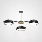 Люстра на штанге GEOMETRIC CH 3 черная