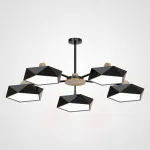 Люстра на штанге GEOMETRIC CH 5 черная