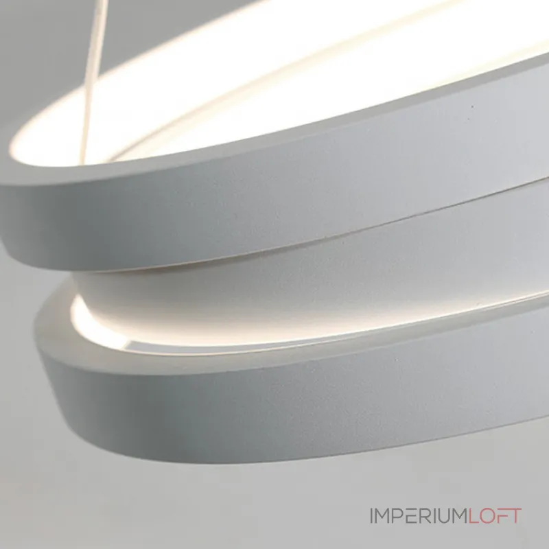 Подвесной кольцевой светильник GALO  D52,5 White от ImperiumLoft