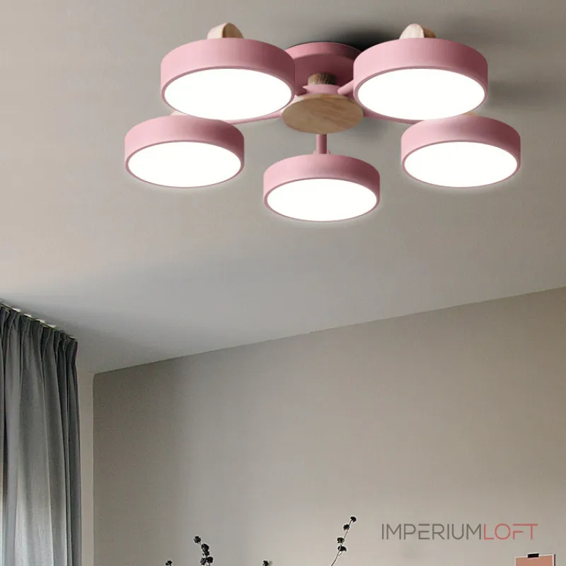 Потолочная люстра MOVE 6 Pink от ImperiumLoft