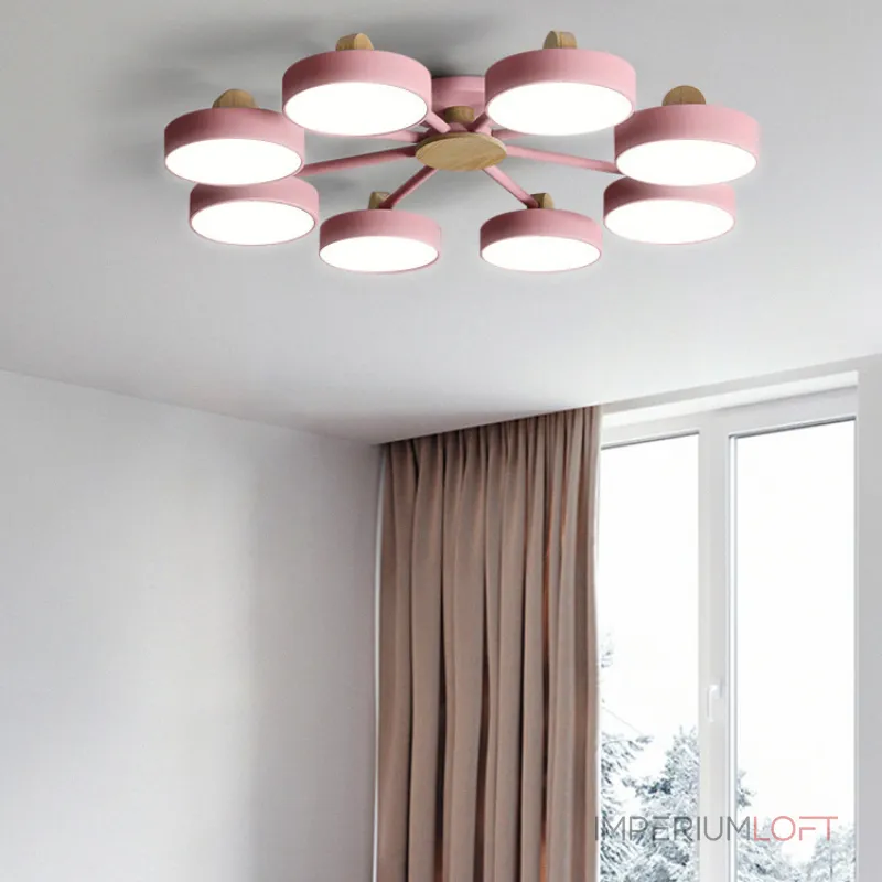 Потолочная люстра MOVE 6 Pink от ImperiumLoft