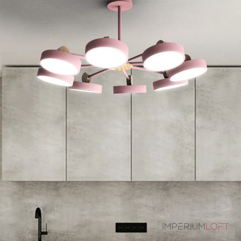 Потолочная люстра MOVE 6 Pink от ImperiumLoft