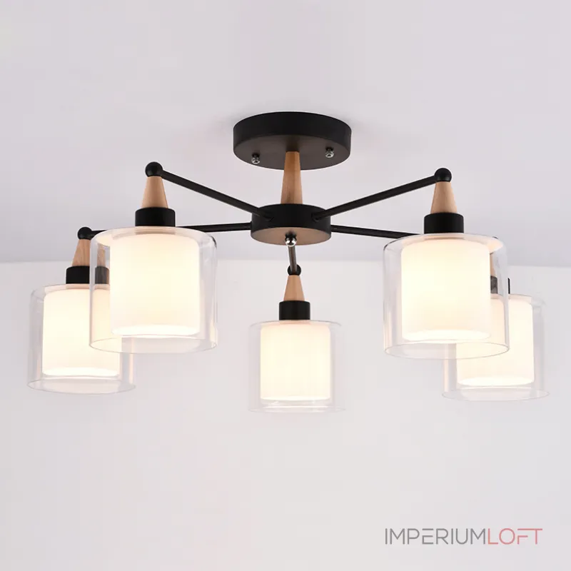 Потолочная люстра RICE D60 Black