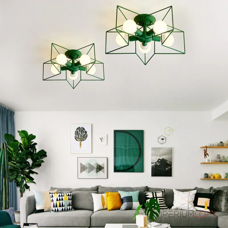 Потолочная люстра ASTERI Gray от ImperiumLoft