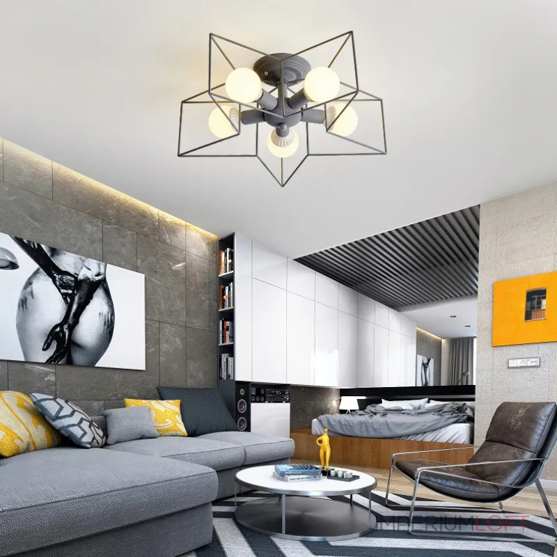 Потолочная люстра ASTERI Gray от ImperiumLoft
