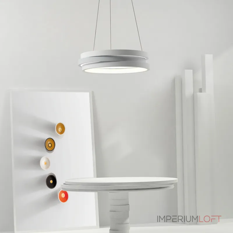 Подвесной кольцевой светильник GALO  D52,5 White от ImperiumLoft