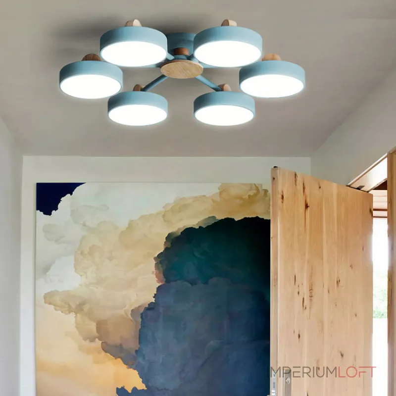 Потолочная люстра MOVE 6 Pink от ImperiumLoft