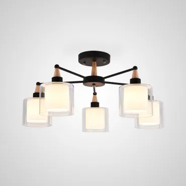 Потолочная люстра RICE D60 Black