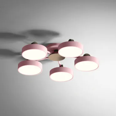 Потолочная люстра MOVE 5 Pink