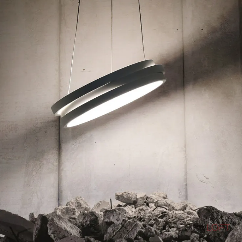 Подвесной кольцевой светильник GALO  D52,5 White от ImperiumLoft