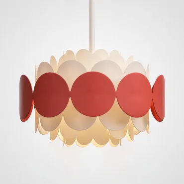 Люстра на штанге ASOLA D40 Red by ImperiumLoft