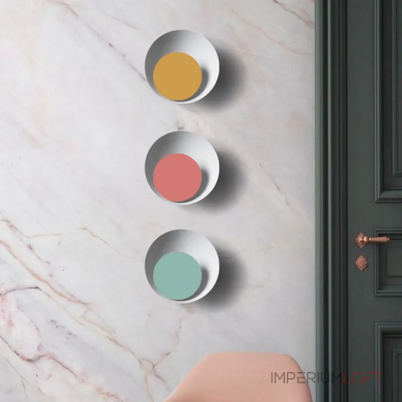 Бра TWIRL SUNSET D25 Grey/Green от ImperiumLoft