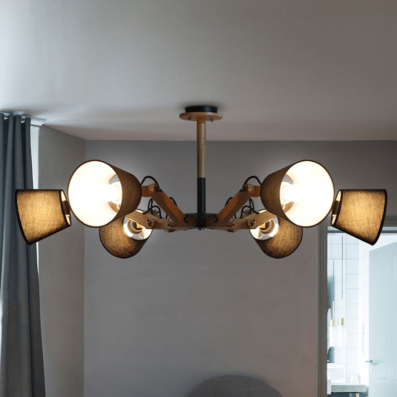 Люстра на штанге MECHANIC L6 White от ImperiumLoft