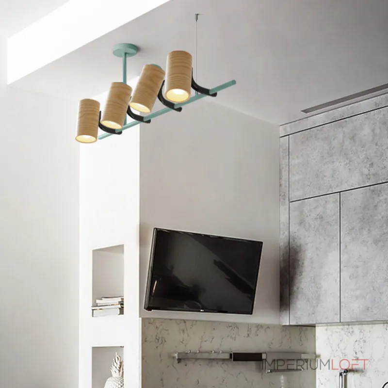 Подвесной реечный светильник BARREL A Yellow от ImperiumLoft