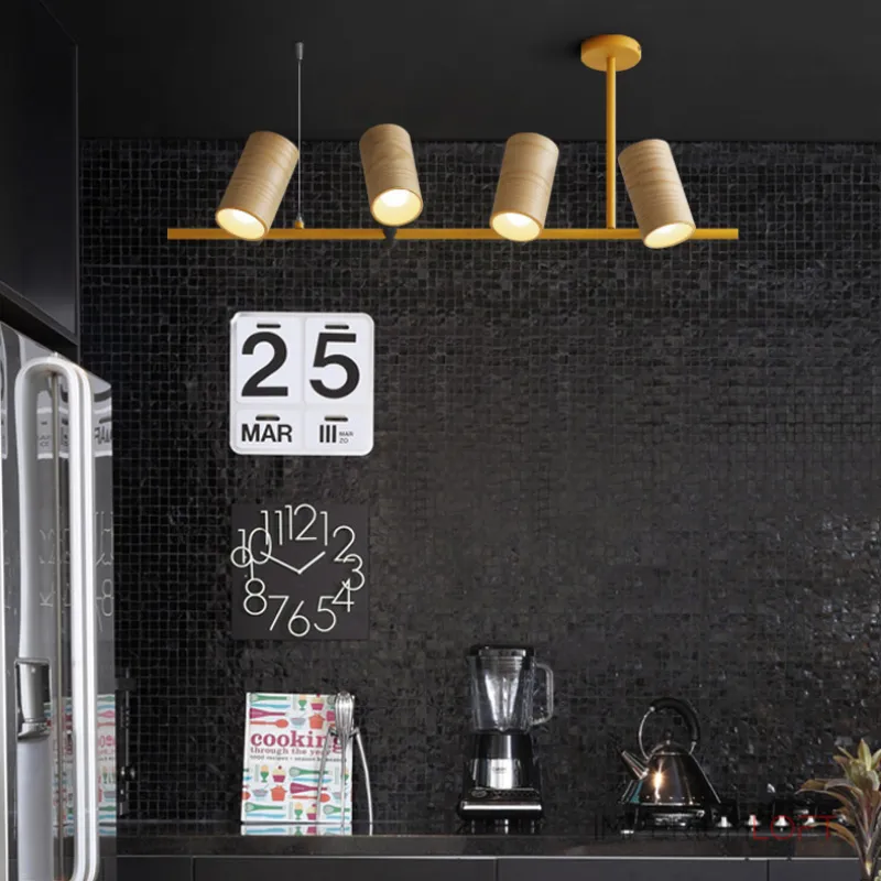 Подвесной реечный светильник BARREL A Yellow от ImperiumLoft