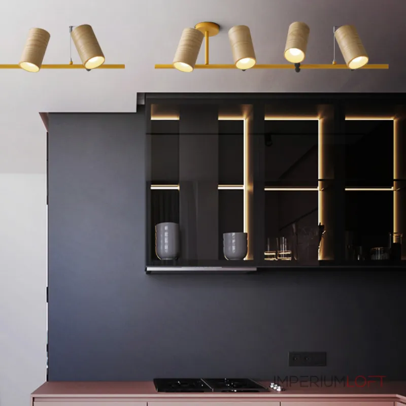 Подвесной реечный светильник BARREL A Yellow от ImperiumLoft