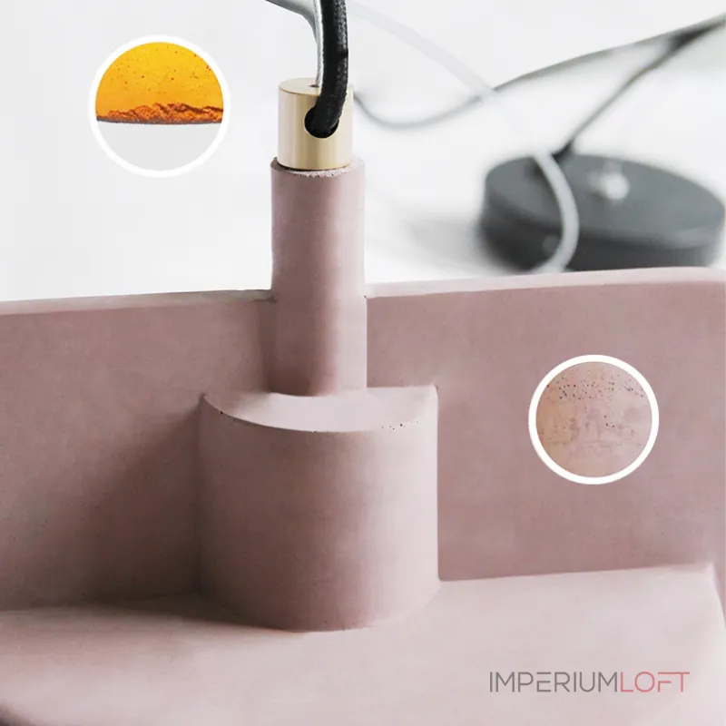 Подвесной бетонный светильник SKOVL B Серый от ImperiumLoft