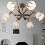 Люстра на штанге MECHANIC L6 White от ImperiumLoft