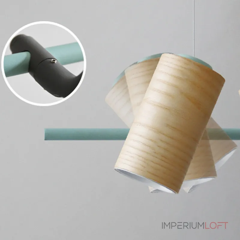 Подвесной реечный светильник BARREL A Yellow от ImperiumLoft