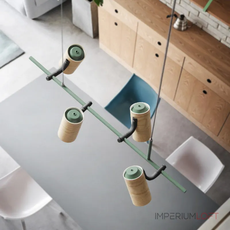 Подвесной реечный светильник BARREL A Yellow от ImperiumLoft