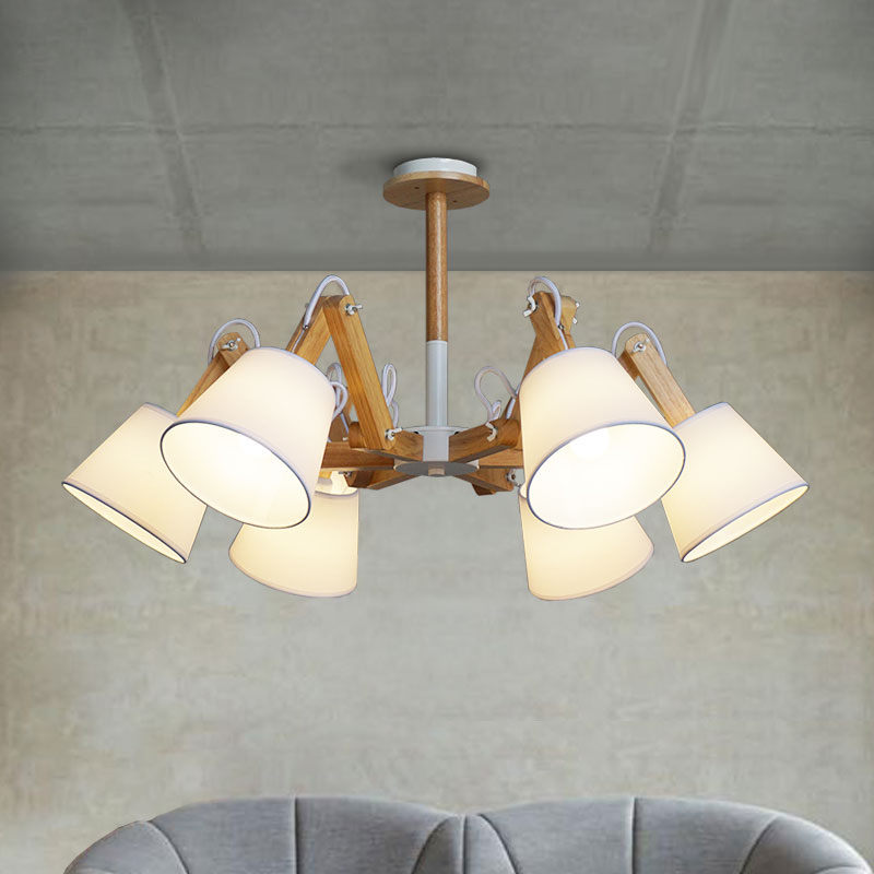 Люстра на штанге MECHANIC L6 White от ImperiumLoft